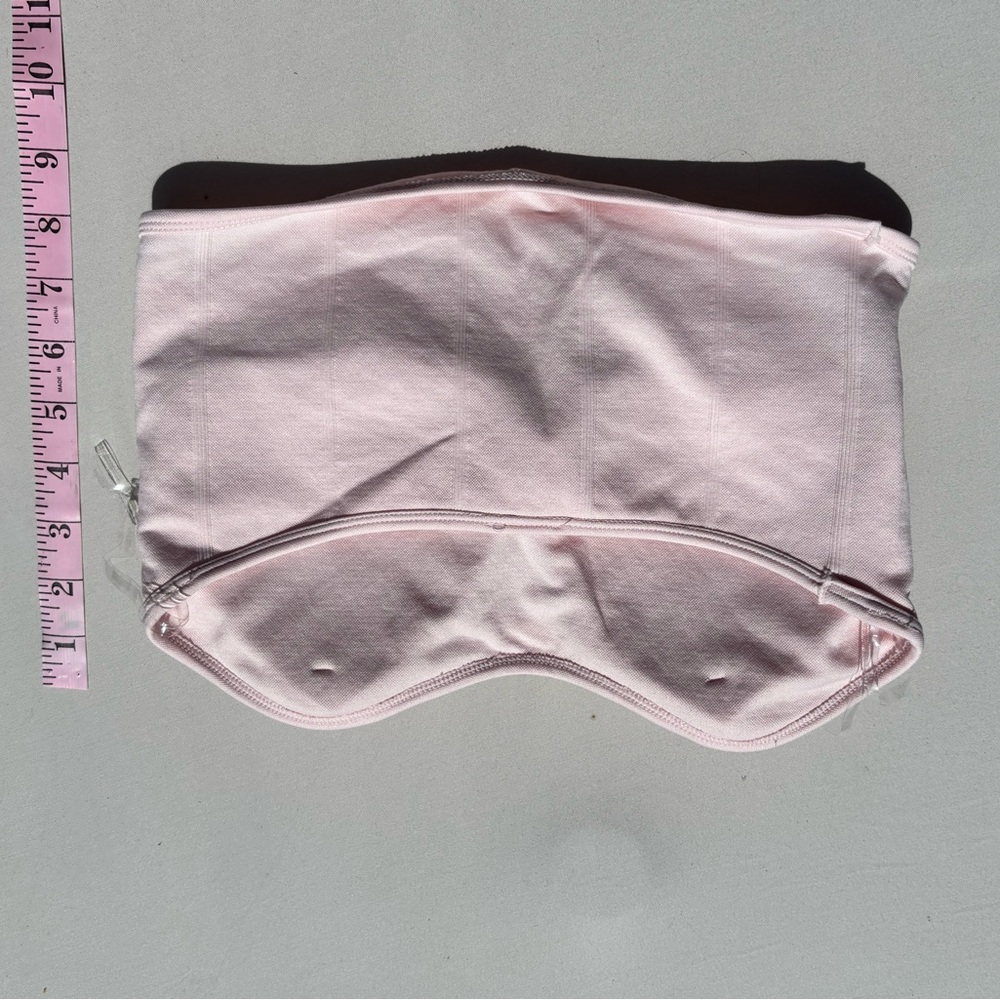Women's Light Pink Strapless Bandeau - Picture 2 of 5